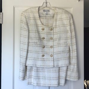 Vintage Christian Dior Skirt & Blazer Suit